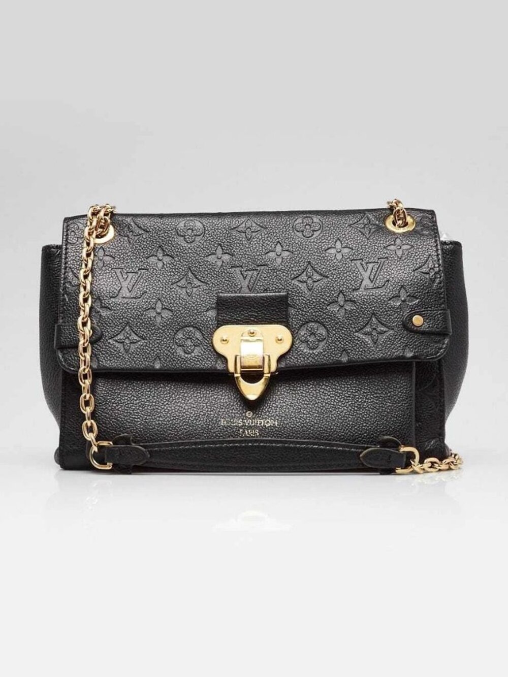 Louis Vuitton Black Monogram Empreinte Leather Vavin PM Bag